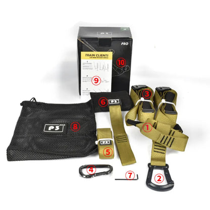 Suspension Training Band Fitness Strength Power Suspension Trainer Adjustable Yoga Belt Wall Mount Professional Trx Tensioner