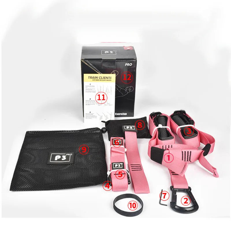 Suspension Training Band Fitness Strength Power Suspension Trainer Adjustable Yoga Belt Wall Mount Professional Trx Tensioner