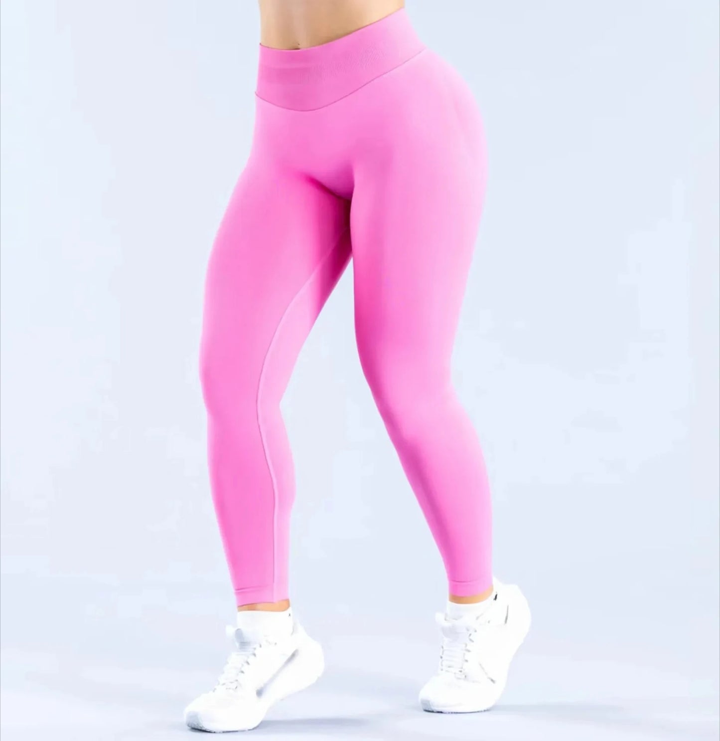 Lemonsky Leggings Women Seamless Sports Yoga Pants Low Ribbed Band Gym clothes Fitness Workout wear Scrunch Bum Tights