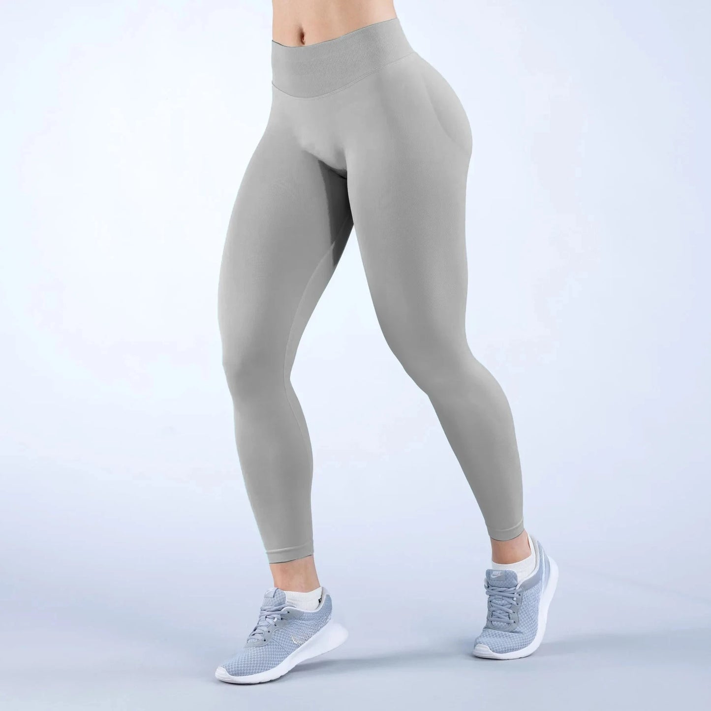 Lemonsky Leggings Women Seamless Sports Yoga Pants Low Ribbed Band Gym clothes Fitness Workout wear Scrunch Bum Tights